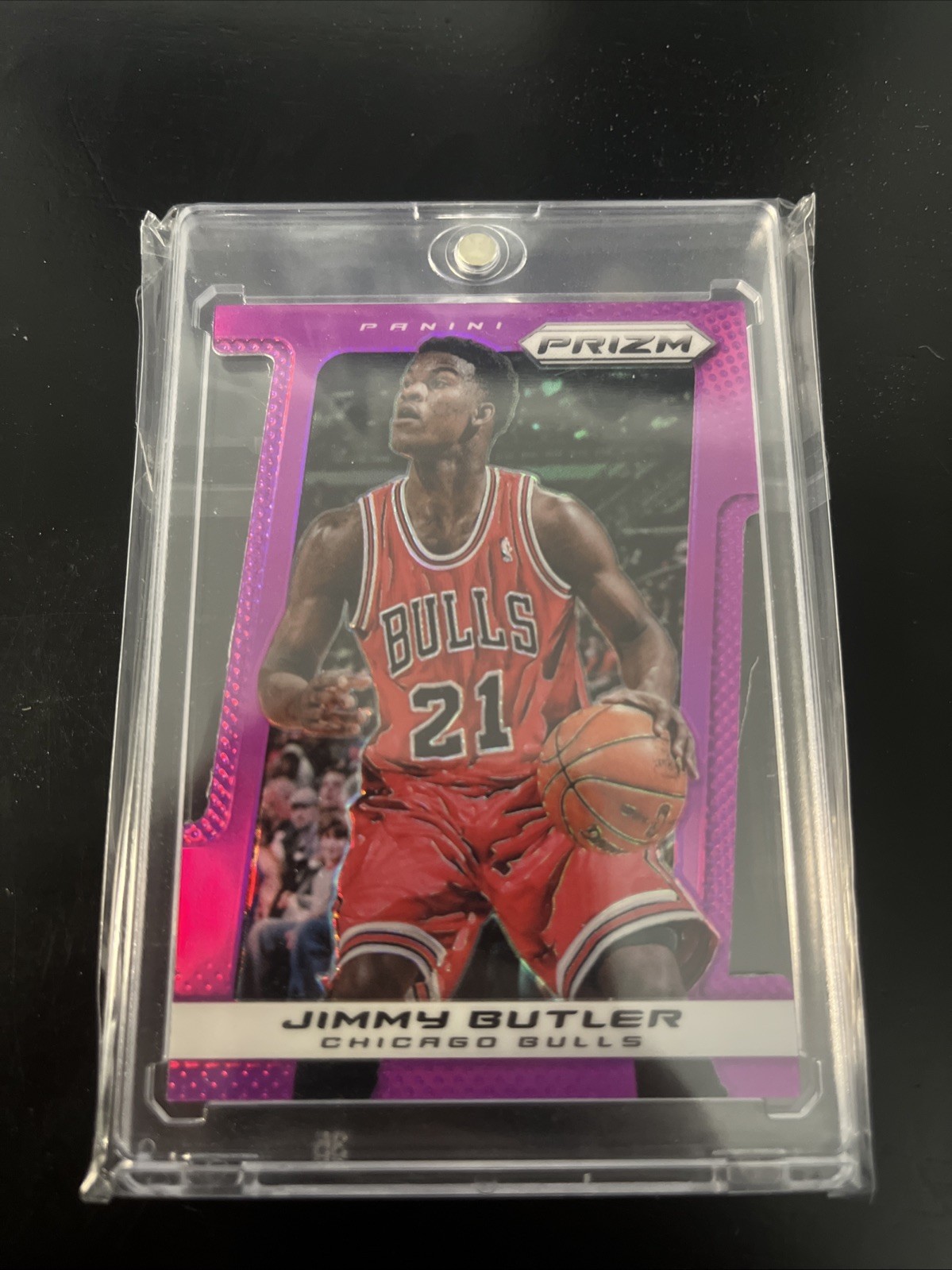 Jimmy Butler 2013-14 Prizm Purple Die-Cut /49 Second Year Prizm Rare Pink