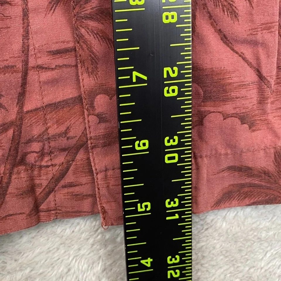 Soltitude Mens Hawaiian Shirt Size XL Short Sleeve Button Up Casual Red Tropical - Image 4 of 4