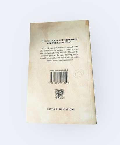 “The Complete Letter Writer for Gentlemen” Orig. Published 1890s, 2005 Version - Picture 2 of 4