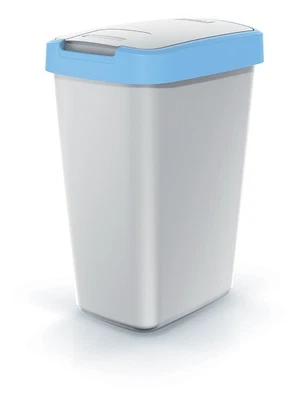 Poubelle COMPACTA Q 25 L bleu clair | Cendre - Photo 1/4