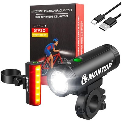Fahrradlicht Set USB  LED Fahrradbeleuchtung Licht