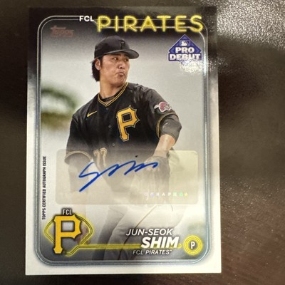 JUN-SEOK SHIM 2024 TOPPS PRO DEBUT AUTOGRAPH FCL PIRATES #PD-59 AUTO