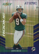 2007 Score Atomic #354 John Beck - FB