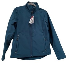 ARIAT REAL Teal Jacket Women Size M Conceal Carry, Embroidered Logo US Flag NWT