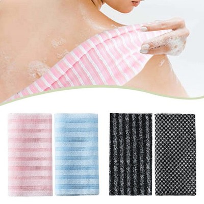 2er Set: Badewaschlappen, Handtuch, japanischer Rückenschrubber für