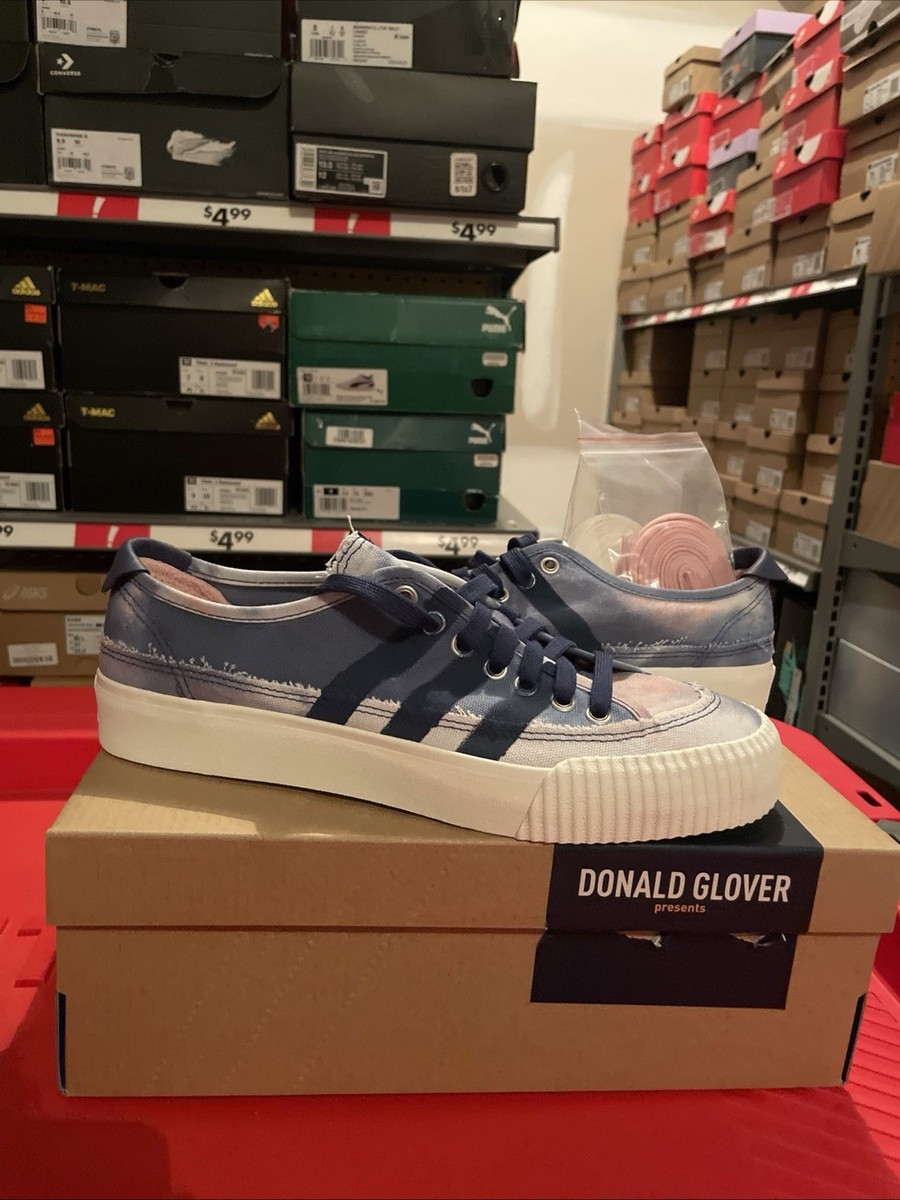 Size 8.5- adidas Donald Glover x Nizza Premium Noble Indigo Pink