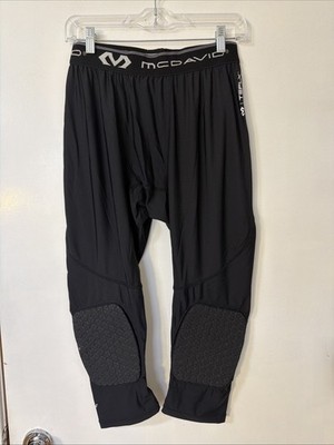 Mcdavid Hex Tights With Knee Pads Basketball Tights Black Large Pants