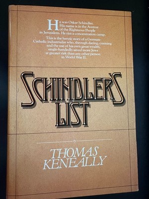 Schindler s List Thomas Keneally 1982 First Edition First Printing HC w/ DJ