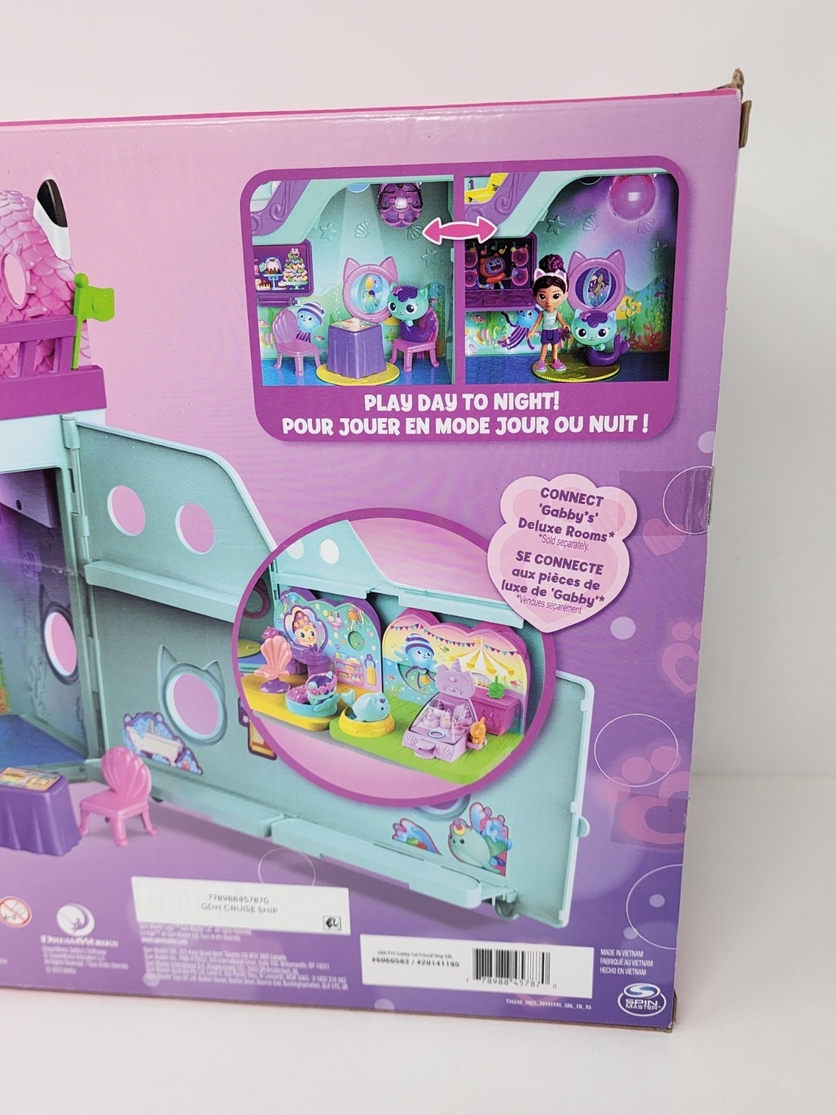 Gabby’s Dollhouse Gabby Cat Friend Ship Cruise Ship Toy Vehicle Playset New