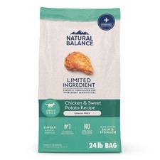 Natural Balance Limited Ingredient Adult Grain-Free Dry Dog Food, Chicken, 24 Lb