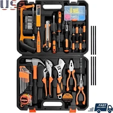 148 Piece Home Repair Tool Kit Portable Household Tools Sturdy Ergonomic Design