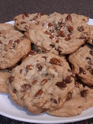 Handmade Homemade Assorted Cookies Chocolate chips and nuts.