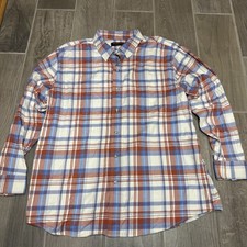 Ridgecut Toughwear Men  s XL Plaid Button Up Shirt Long Sleeve Cotton Blend