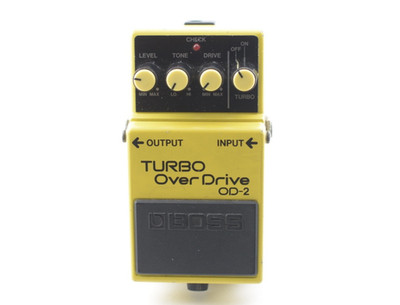 BOSS OD-2 Turbo OverDrive Black Label MIJ 1988 Vintage Analog Overdrive Pedal