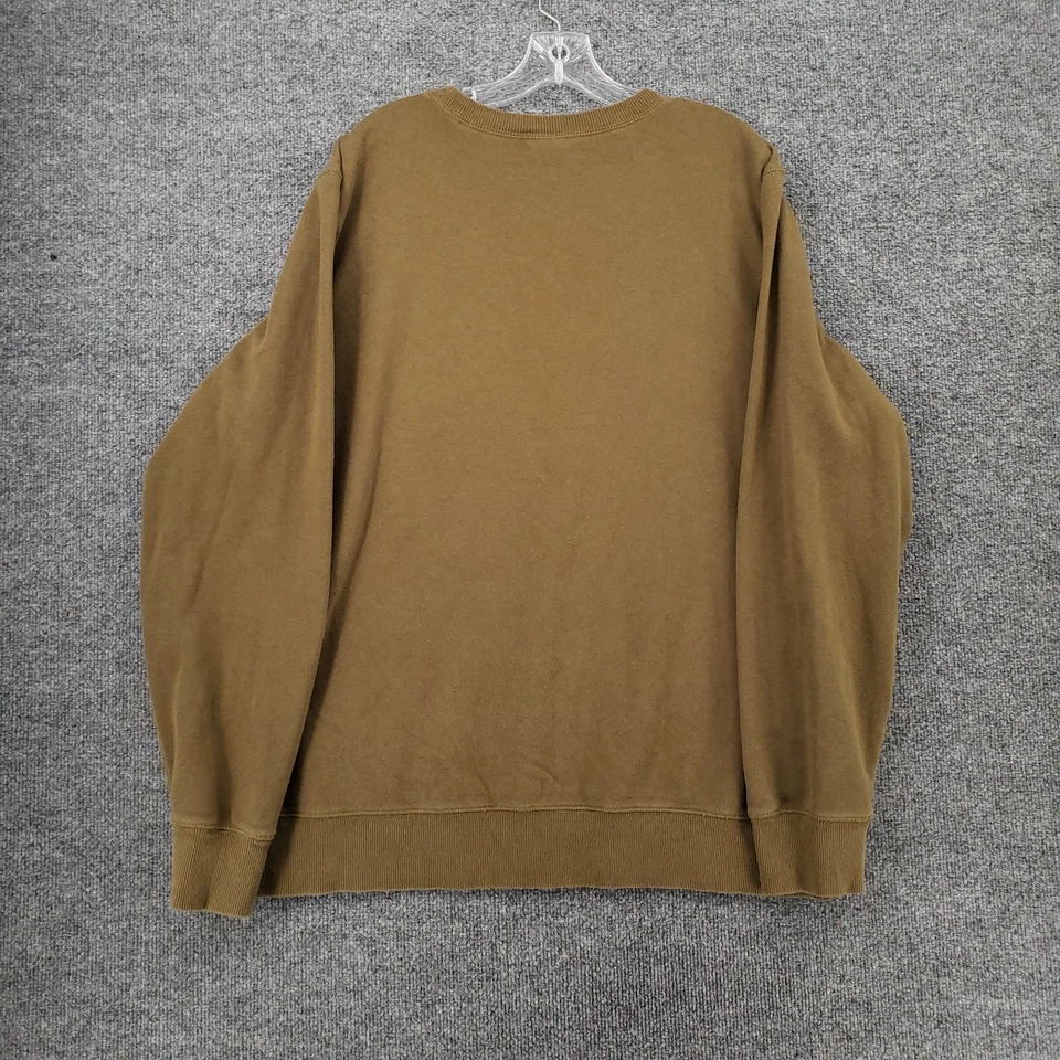 The North Face Sweatshirt Mens XL Brown Long Sleeve Fleece Crew Neck Pullover - Image 2 of 4