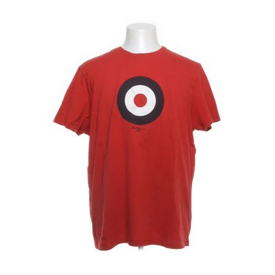 Ben Sherman, T-shirt, Größe: 4XL, Rot/Weiß/Schwarz, Baumwolle, Print #kav