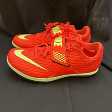 Nike Zoom High Jump Elite Track Field Spikes Crimson Red Men's 9 FZ9636-600