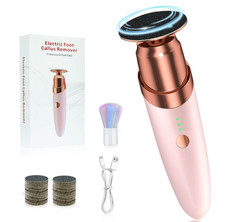 Electric Foot Callus Remover Adjustable Speed 30 Sandpaper Discs Pink Pedicure