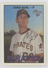 2016 Topps Heritage High Number Flip Stock Glossy Back Chad Kuhl #668 1oq2