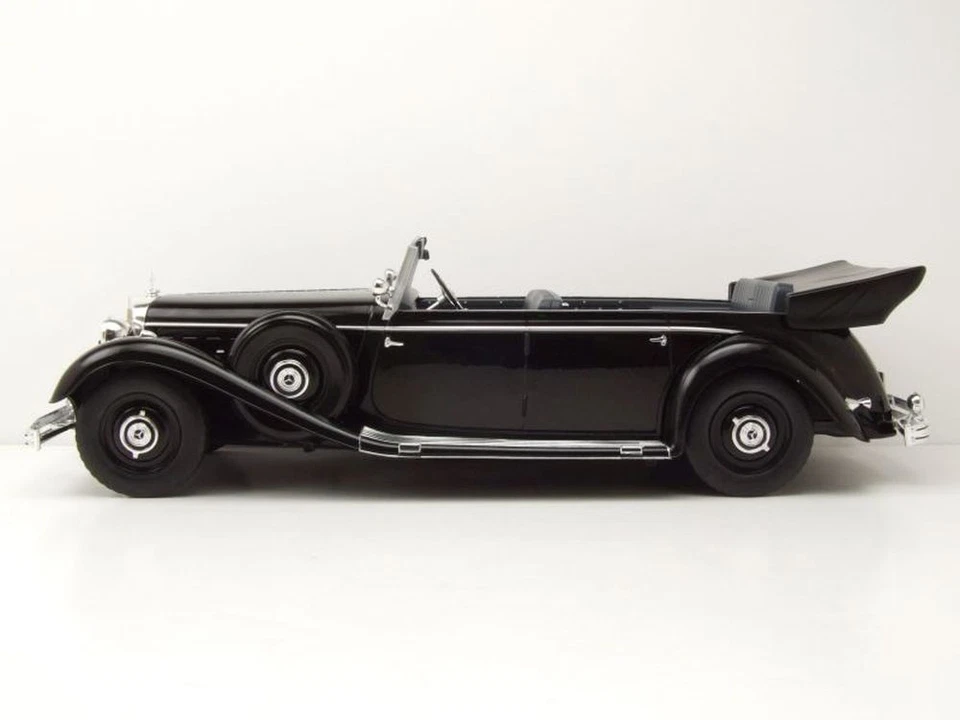 Mercedes 770 Cabrio W150 1938 schwarz Modellauto 1:18 MCG - Bild 3 von 4