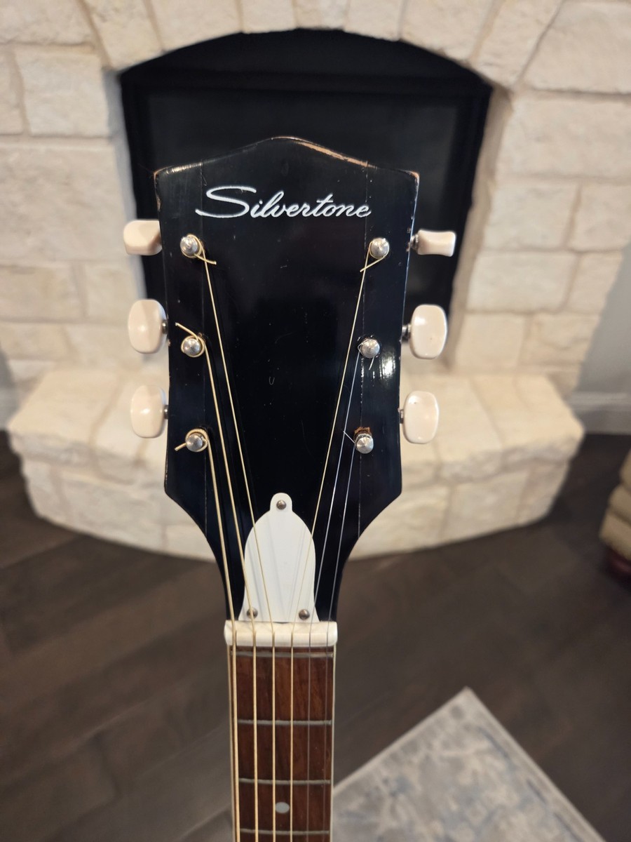 Vintage Silvertone Archtop Acoustic Guitar 60's model yearvery