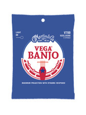 Martin V700 Nickel Wound Vega Banjo Strings - Light Gauge - 5 String Set