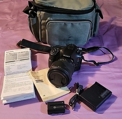 Sony SLT-A57 Digital Camera with SIGMA DC 17-70mm 1:2.8-4 Macro HSM Lens