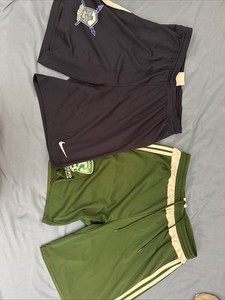 2 Nike Adidas Soccer Shorts Lot Adult Medium 