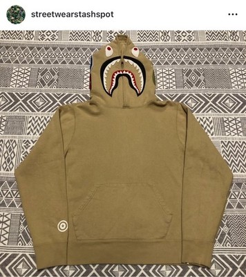 A Bathing Ape Bape Shark Pullover Hoodie Size Medium