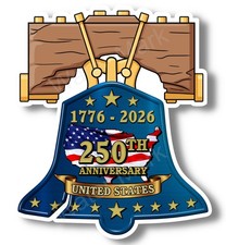 United States 250th Anniversary 1776 - 2026 Vinyl Decal Sticker Truck window USA
