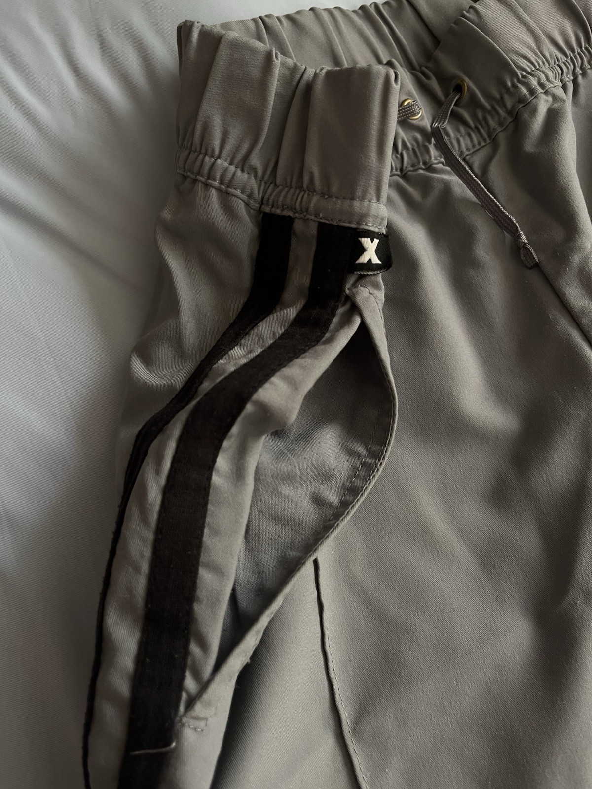 Express Performance/Track Style Pants Light Grey … - image 4