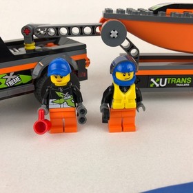 Lego 60085 City Racing 4x4 Truck with Power Boat Trailer + Manuals 100% Complete