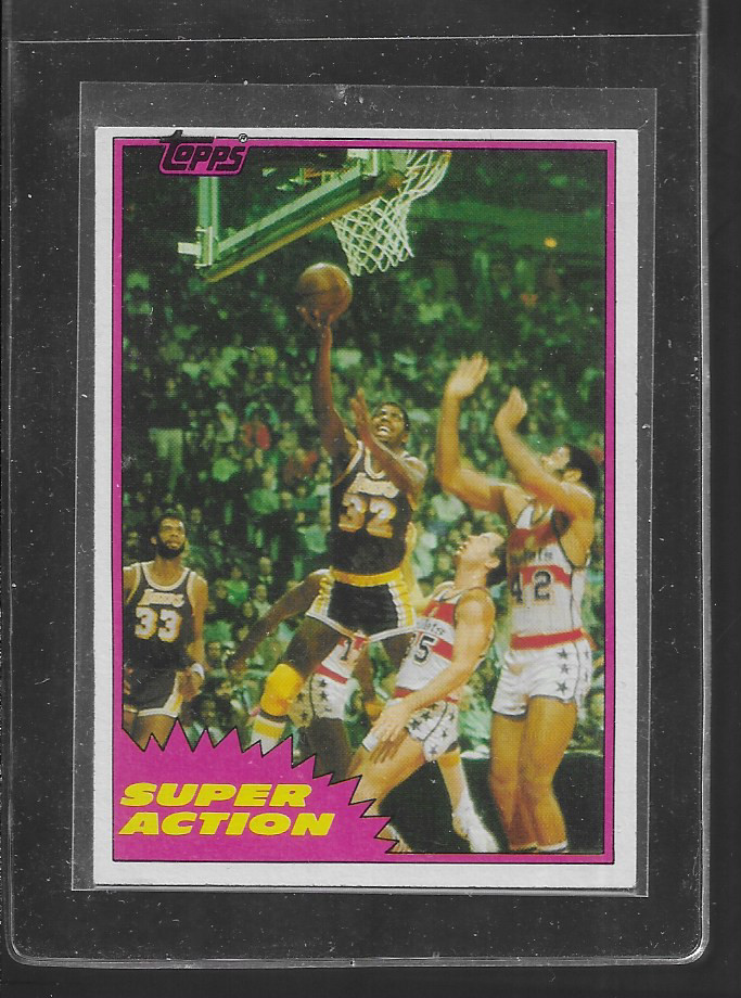 1981 TOPPS #109 MAGIC JOHNSON WEST SUPER ACTION NICE CARD