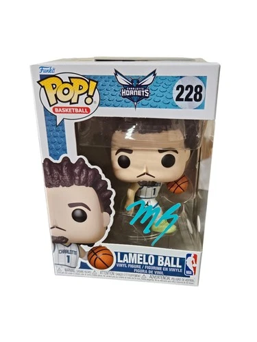LaMelo Ball Signed Funko Pop 228 Charlotte Hornets Auto VS COA NBA Autographed