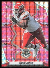 2022 Panini Mosaic #223 Chris Jones Mosaic Camo Pink