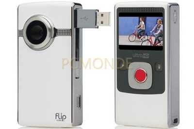 Boxed Flip UltraHD Video Camera 8 GB 2 Hours - 3rd Generation - White (U32120W)