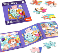 Kinder Puzzle Fahrzeug Magnetisch 12-20 Teile Lernspielzeug FüR Unterwegs