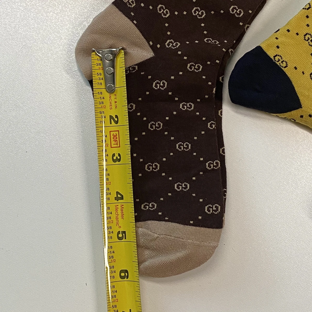 GUCCI Calcetines Multicolor Media Pantorrilla 5 Pares Conjunto En Caja Unisex Nuevo Antiguo Stock