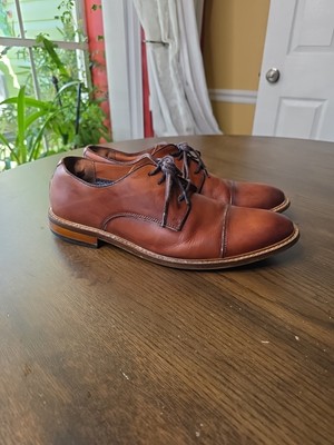 Vince Camuto Lamson Cap Toe Oxford Men's Brown Leather Size 11.5 Wide NICE