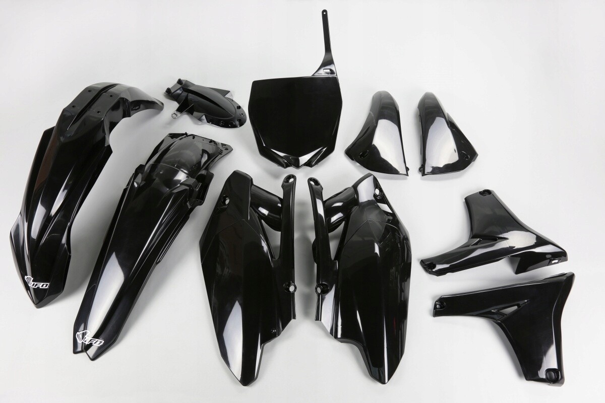 Kit plastique Yamaha YZF 250 noir en polymère injecté haute densité