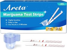 Areta Marijuana Test Strips: THC Drug Urine at Home Testing Kits for OTC Use