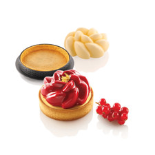 SILIKOMART FLEUR CAKE KIT DIAMETER 8 CM SILICONE MOLD + 6 NON-STICK RINGS