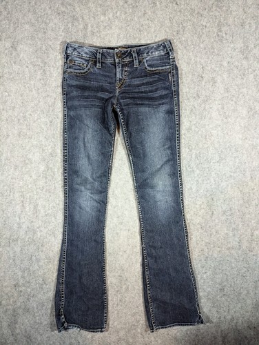 Jeans Capri Silver Jeans Frances - Taille Juniors 27 - Délavé, Longueur 25 1/2 - Occasion Très Bon état