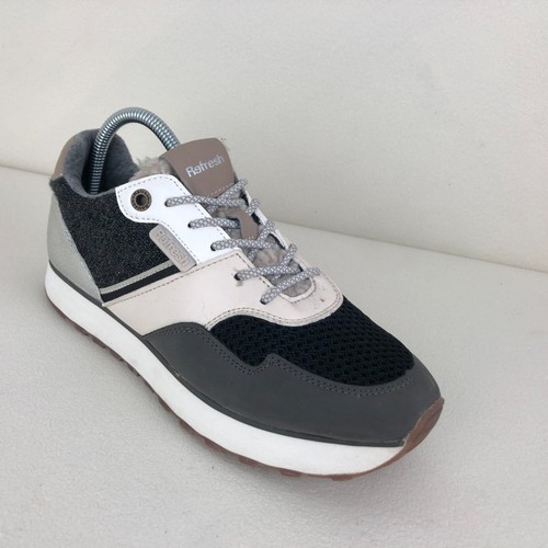 Refresh Gris y Negro Sintético Zapatillas Mujer UK 6 Eur 39 - Imagen 2 de 13