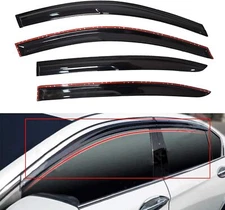 For Honda Accord Sedan 2008-2012 Mugen Style Window Vent Visor Rain Guards Shade