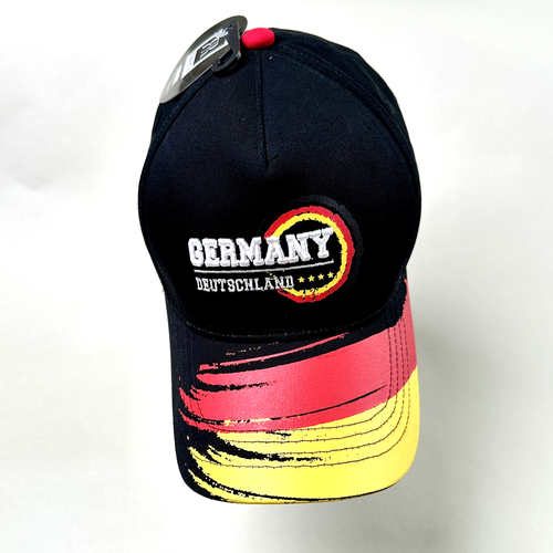 Robin Ruth Germany Robin Ruth Germany Hat Cap Strap Back Black Red Yellow Embroidered Mens ...