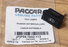 ~NEW PACCAR KENWORTH  "FOG LAMPS"  DASH INSERT INDICATOR LAMP ID~ P54-1032-113