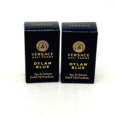 Versace Dylan Blue EDT 0.17oz / 5mL - 2-pack bundle- NEW & SEALED