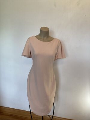 Calvin Klein sz 6 light pink pretty low back short sleeve dress Spring &  Summer | eBay