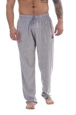 Men Plain Pyjamas 2 Pack Cotton Jersey Bottoms Pockets Lounge Pants Nightwear